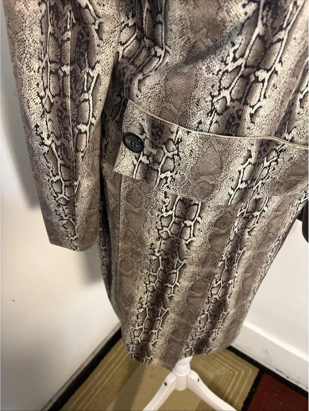 BlankNYC Snake Charmer Faux Suede‎ Jacket Coat Womens Size XS Brown Tan